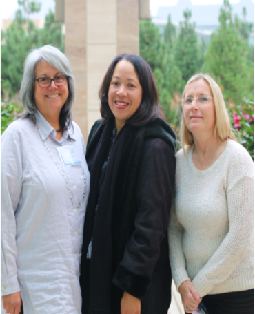 Lorren Ramirez (mentee), Armanda Edwards-Newman (mentor standing in for Mary Williamson	Pat Phelan and Margo Manser), and Mary Williamson (mentee)